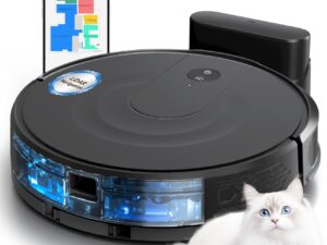 Kewbily Robot Vacuum and Mop Combo, LiDAR Navigation with Ultra Slim Design