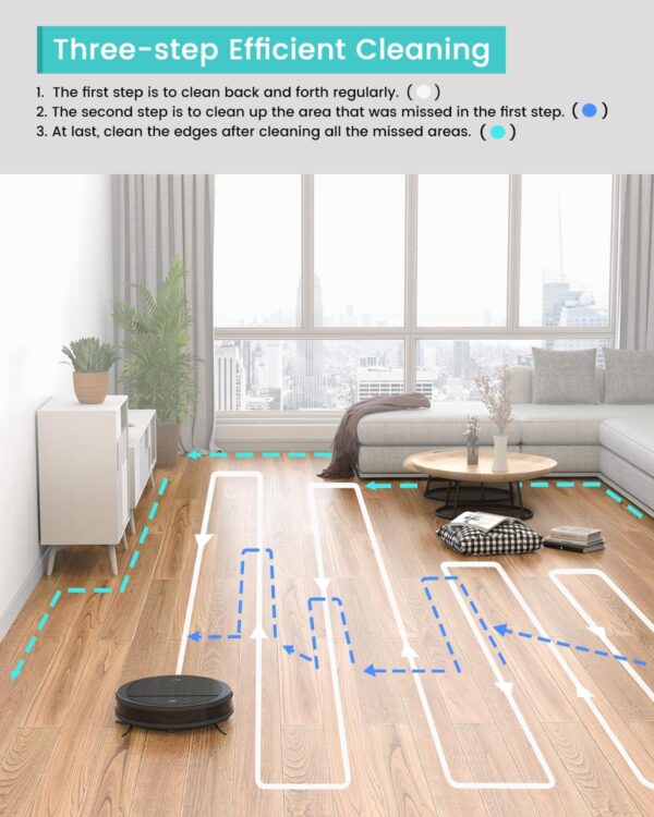 Lefant M210 Pro Robot Vacuum, 3 Adjustable Suction - Image 8