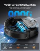 Kewbily Robot Vacuum and Mop Combo, LiDAR Navigation with Ultra Slim Design