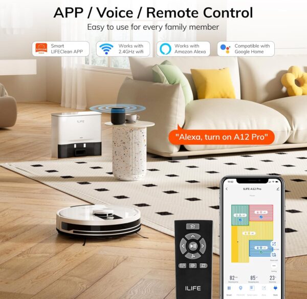 ILIFE A12 Pro Robot Vacuum and Mop Combo - Image 23