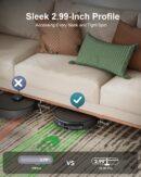 Kewbily Robot Vacuum and Mop Combo, LiDAR Navigation with Ultra Slim Design
